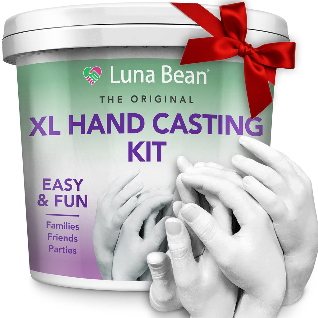 Luna Bean Luna Bean XL Family Hand Casting Kit – Perfect Gift and Activity for Couples, Families, & Friends