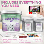 Luna Bean Luna Bean XL Family Hand Casting Kit – Perfect Gift and Activity for Couples, Families, & Friends
