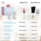 Luna Bean Baby Footprint and Hand Casting Kit (2 Pack) Personalized Baby Gifts for New Mom - Infant Newborn Foot Handprint Keepsake Mom to Be Gift